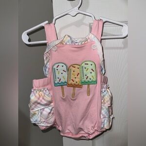 Pink Ice Cream Romper